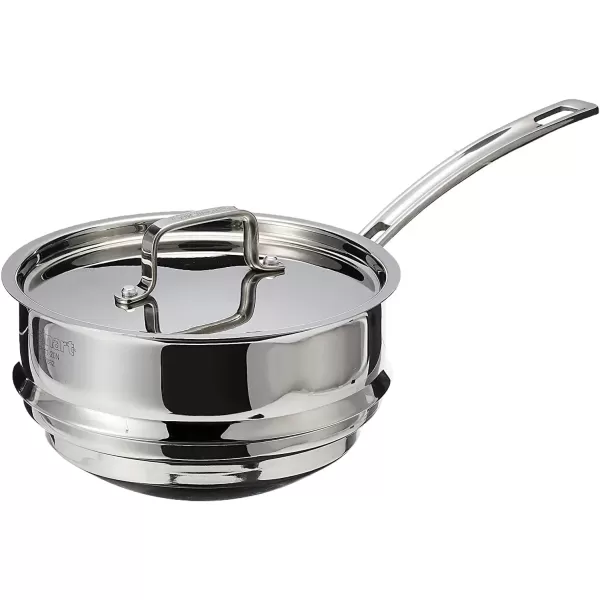 imageCuisinart MCP11120N MultiClad Pro Stainless Skillet 20cm Universal Double Boiler wCoverUniversal Double Boiler wCover