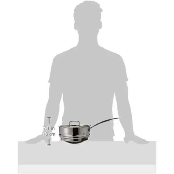 imageCuisinart MCP11120N MultiClad Pro Stainless Skillet 20cm Universal Double Boiler wCoverUniversal Double Boiler wCover