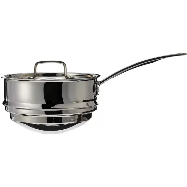 imageCuisinart MCP11120N MultiClad Pro Stainless Skillet 20cm Universal Double Boiler wCoverUniversal Double Boiler wCover