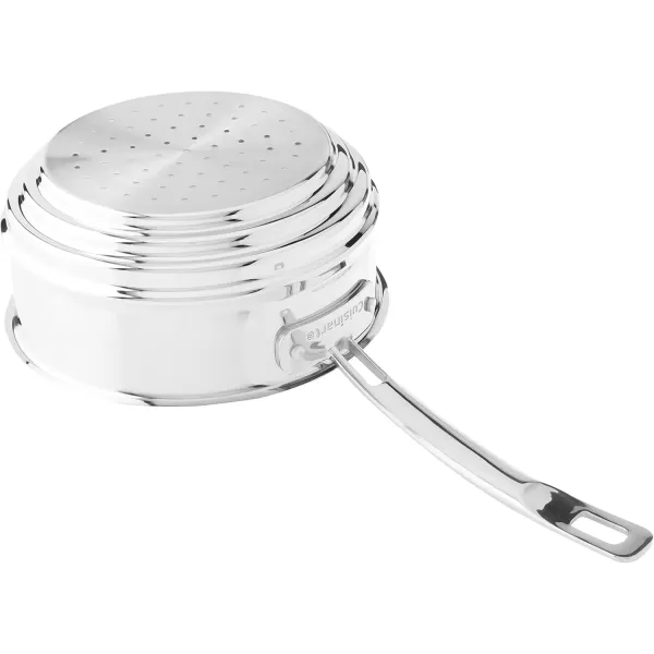 imageCuisinart MCP11620N MultiClad Pro Stainless Skillet 20cm Universal Steamer wCoverUniversal Steamer WCover