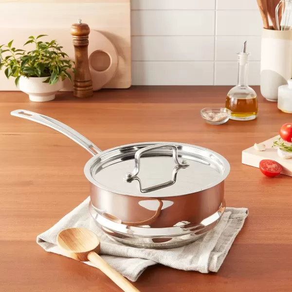 imageCuisinart MCP11620N MultiClad Pro Stainless Skillet 20cm Universal Steamer wCoverUniversal Steamer WCover