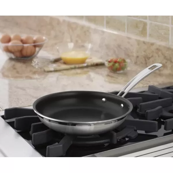 imageCuisinart MCP2224N MultiClad Pro Triple Ply 10Inch Open SkilletNonstick Open Skillet
