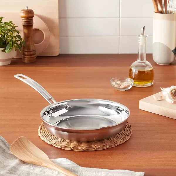 imageCuisinart MCP2224N MultiClad Pro Triple Ply 10Inch Open SkilletOpen Skillet