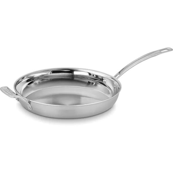 imageCuisinart MCP2224N MultiClad Pro Triple Ply 10Inch Open SkilletSkillet wHelper