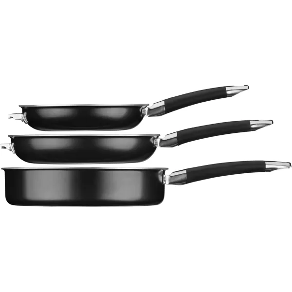 imageCUISINART N5112BK SmartNest Nonstick Aluminum Nesting Cookware Set 12 Piece Black12 Piece