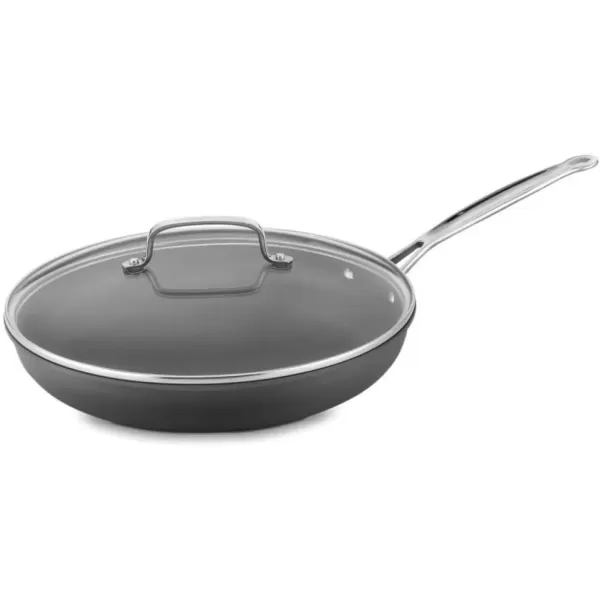 imageCuisinart 12Inch Skillet NonstickHardAnodized with Glass Cover 62230GP1Skillet wGlass Cover