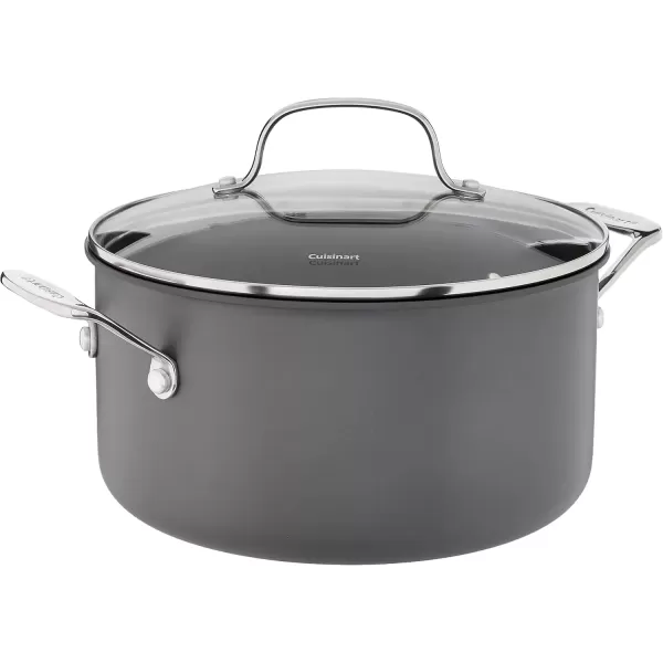 imageCuisinart 64424 Chefs Classic 6Quart NonstickHardAnodized Stockpot wCoverStockpot wCover