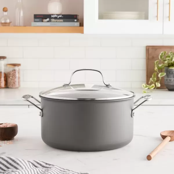 imageCuisinart 64424 Chefs Classic 6Quart NonstickHardAnodized Stockpot wCoverStockpot wCover