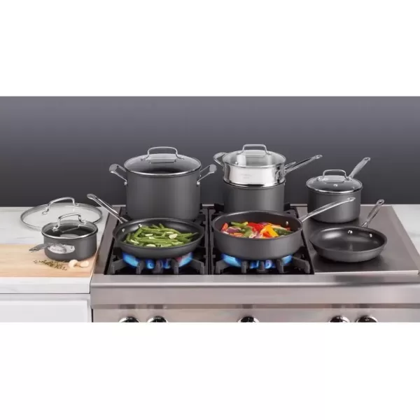 imageCuisinart 6610 Chefs Classic 10Piece Cookware Set NonstickHardAnodized13 Piece
