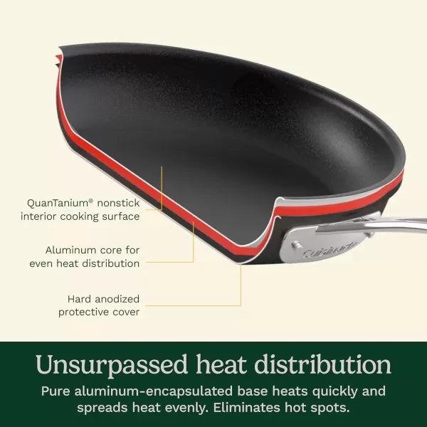 imageCuisinart 6610 Chefs Classic 10Piece Cookware Set NonstickHardAnodized17Piece