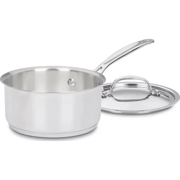 imageCuisinart 71918 Chefs Classic Stainless 2Quart Saucepan with Cover15Quart