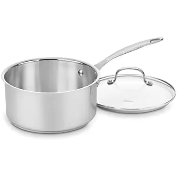 imageCuisinart 71918 Chefs Classic Stainless 2Quart Saucepan with Cover3Quart
