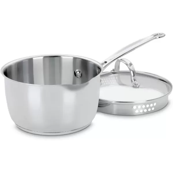 imageCuisinart 71918P Chefs Classic Stainless 2Quart Saucepan with CoverSilver2Quart