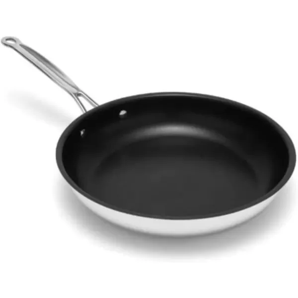 imageCuisinart 72218NS Chefs Classic Stainless Nonstick 7Inch Open Skillet SilverStainless Steel
