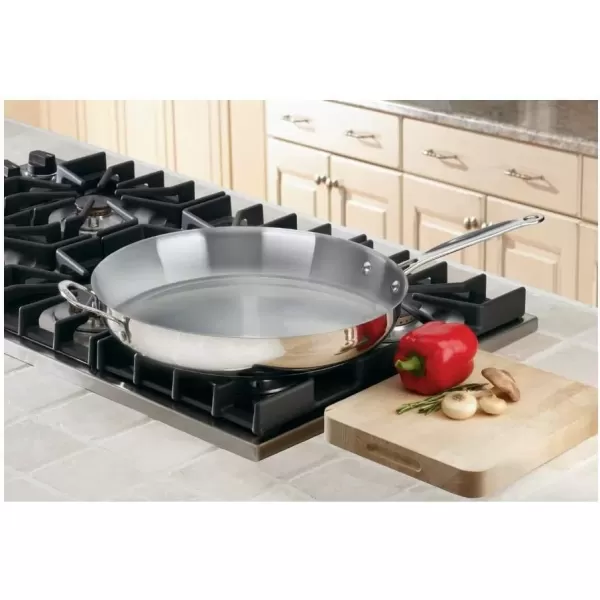 imageCuisinart 72236H Chefs Classic 14Inch Helper Handle Skillet Stainless Steel14Inch
