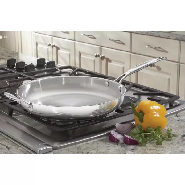 imageCuisinart 72236H Chefs Classic 14Inch Helper Handle Skillet Stainless SteelStainless Steel