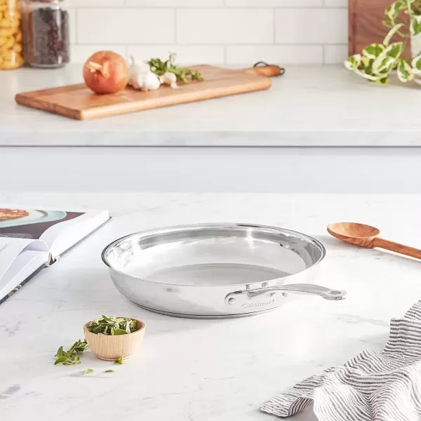 imageCuisinart 72236H Chefs Classic 14Inch Helper Handle Skillet Stainless SteelStainless Steel