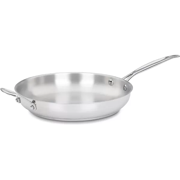 imageCuisinart 72236H Chefs Classic 14Inch Helper Handle Skillet Stainless SteelStainless Steel
