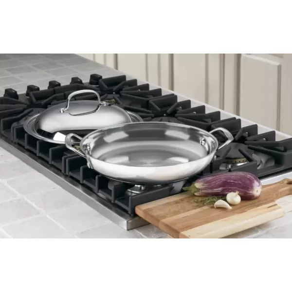 imageCuisinart 72530D Chefs Classic Stainless 12Inch Everyday Pan with Dome Cover Silver12Inch