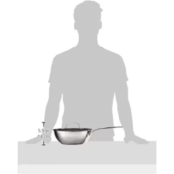 imageCuisinart 73524 Chefs Classic Stainless 3Quart Chefs Pan with Cover3Quart