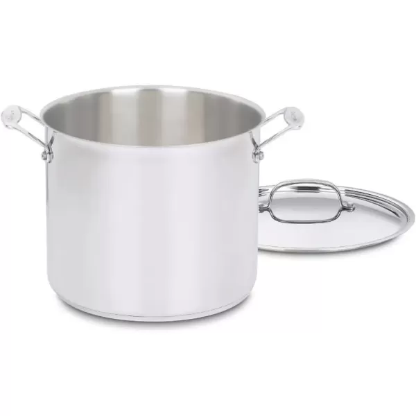 imageCuisinart 76624 Chefs Classic 8Quart Stockpot with Cover Stainless Steel12Quart