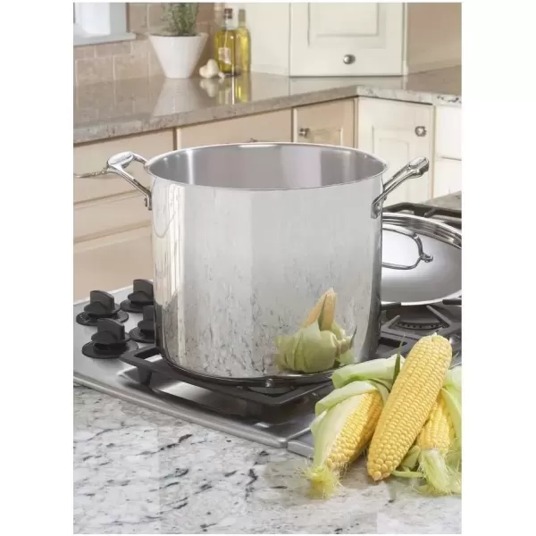 imageCuisinart 76624 Chefs Classic 8Quart Stockpot with Cover Stainless Steel12Quart