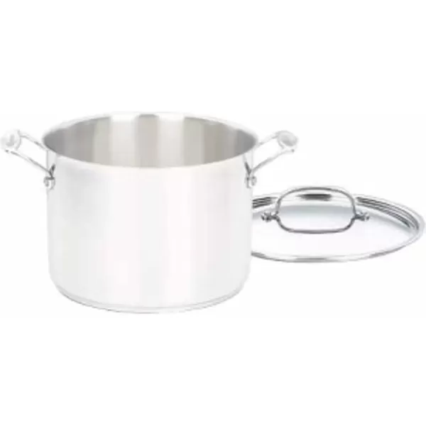 imageCuisinart 76624 Chefs Classic 8Quart Stockpot with Cover Stainless Steel8Quart