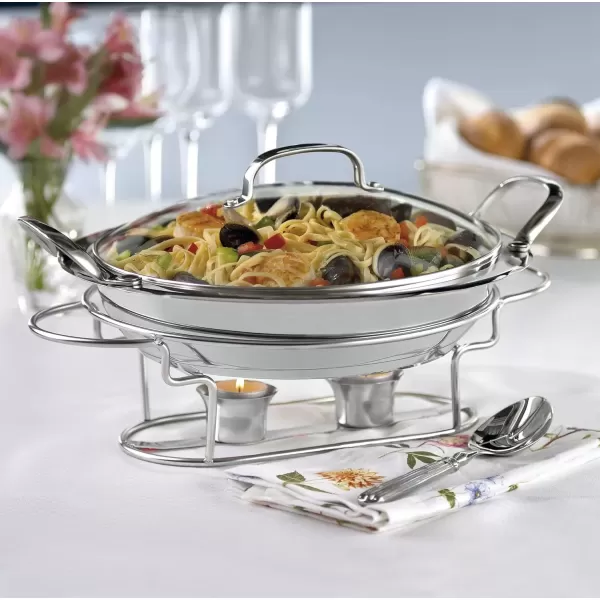 imageCuisinart 7BSR28 Stainless 11Inch Round Buffet Servers  SilverBuffet Server