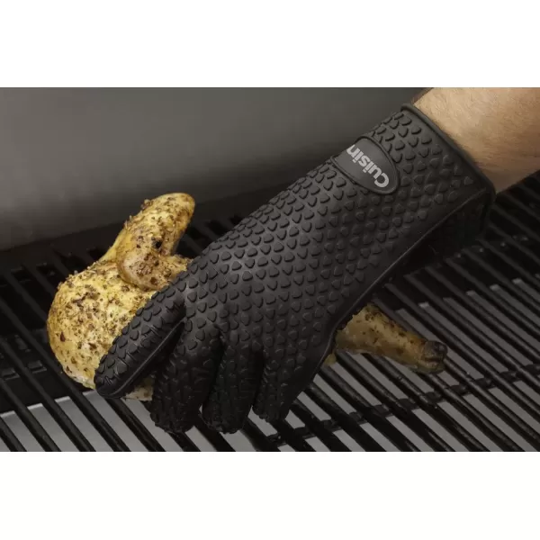 imageCuisinart CGM520 Heat Resistant Silicone Gloves Black 2Pack