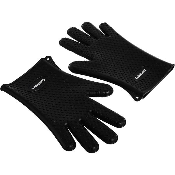 imageCuisinart CGM520 Heat Resistant Silicone Gloves Black 2Pack
