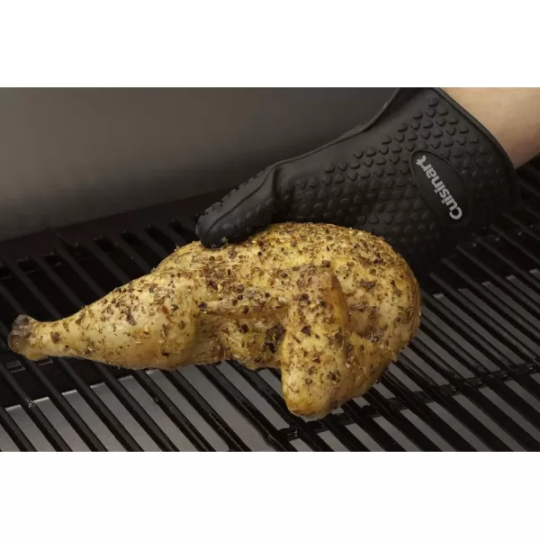 imageCuisinart CGM520 Heat Resistant Silicone Gloves Black 2Pack