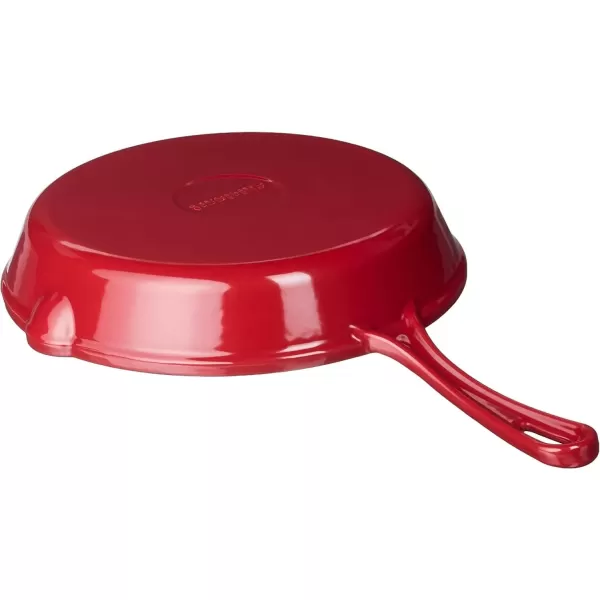 imageCuisinart Chefs Classic Enameled Cast Iron 10Inch Round Fry Pan Cardinal Red