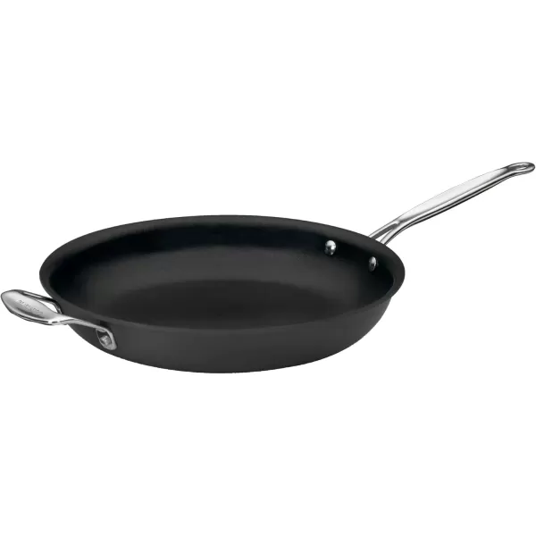 imageCuisinart Chefs Classic Nonstick HardAnodized 12Inch Open Skillet with Helper Handle Black