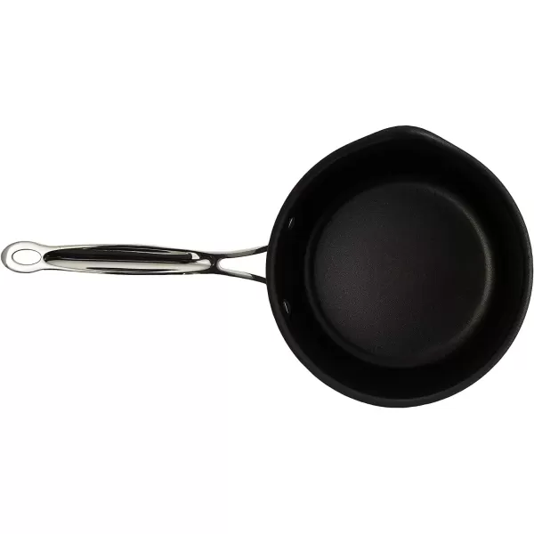 imageCuisinart Chefs Classic Nonstick HardAnodized 15Quart Saucepan with Lid BlackCook and Pour Saucepan wCover