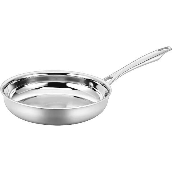 imageCuisinart Classic Pots ampamp Pans Set 10 pcs Cookware Set with Saucepans Saute pans ampamp Skillets Tapered Rims for Drip Free Pouring ampamp Cool Grip Handles Stainless Steel TPS10