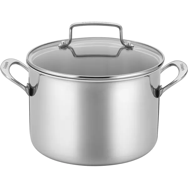 imageCuisinart Classic Pots ampamp Pans Set 10 pcs Cookware Set with Saucepans Saute pans ampamp Skillets Tapered Rims for Drip Free Pouring ampamp Cool Grip Handles Stainless Steel TPS10