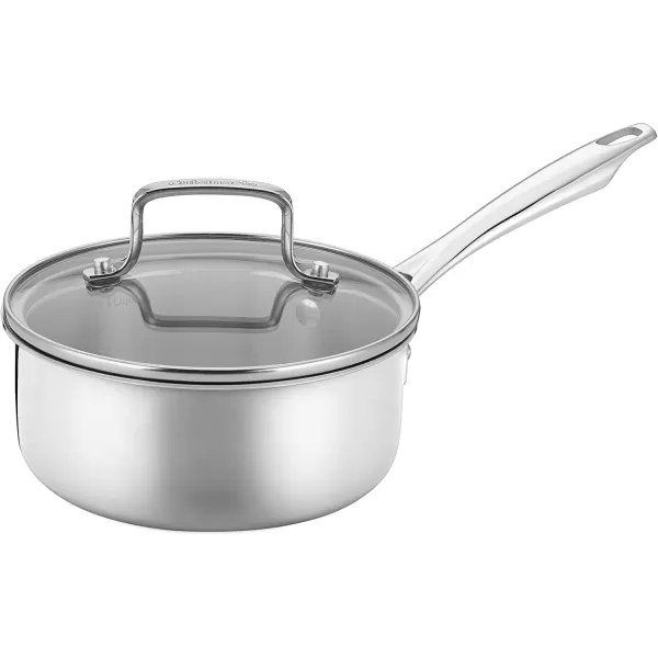 imageCuisinart Classic Pots ampamp Pans Set 10 pcs Cookware Set with Saucepans Saute pans ampamp Skillets Tapered Rims for Drip Free Pouring ampamp Cool Grip Handles Stainless Steel TPS10