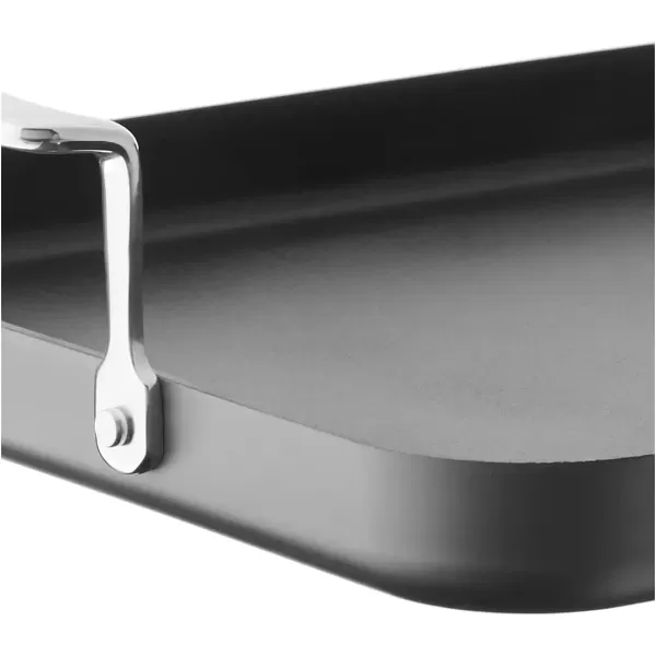 imageCuisinart Double Burner Griddle Chefs Classic Nonstick Hard Anodized Stainless Steel 65535 13Inch x 20InchDouble Burner Griddle