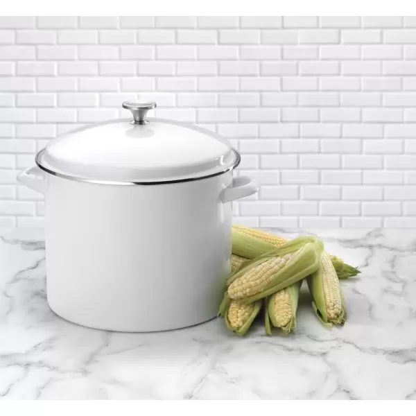 imageCuisinart Enamel Stockpot with Cover 16Quart White
