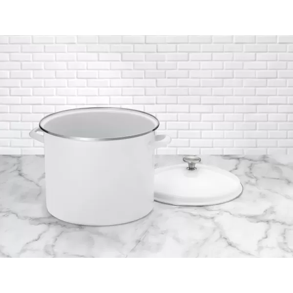 imageCuisinart Enamel Stockpot with Cover 16Quart White