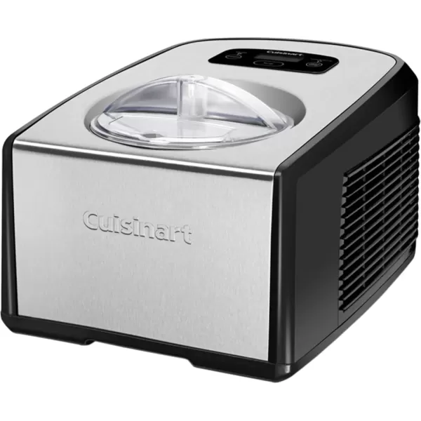 imageCuisinart ICE100 15Quart Ice Cream and Gelato Maker Fully Automatic with a Commercial Quality Compressor and 2Paddles 10Minute Keep Cool Feature Black and Stainless Steel