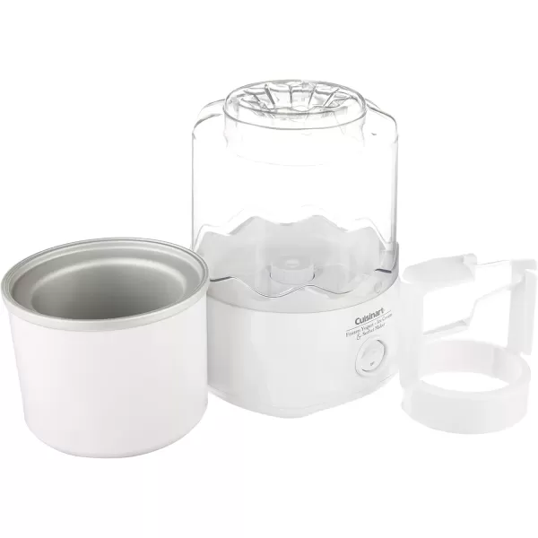 imageCuisinart ICE20P1 Automatic 15Quart Frozen Yogurt Ice Cream and Sorbet Maker Makes Frozen Treats in less than 20Minutes White