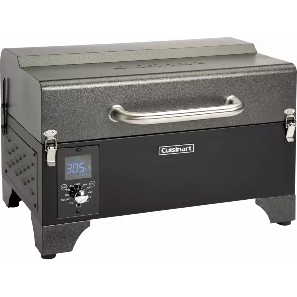 imageCuisinart 8in1 Portable Wood Pellet Grill and Smoker Compact for RV Tailgates Camping ampamp Backyard Cooking Smoky Flavor Versatile Meat SmokerPortable Wood Pellet Grill and Smoker