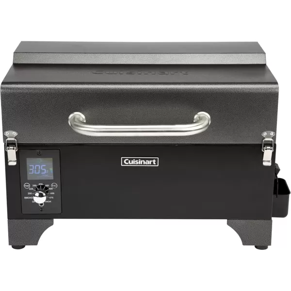 imageCuisinart 8in1 Portable Wood Pellet Grill and Smoker Compact for RV Tailgates Camping ampamp Backyard Cooking Smoky Flavor Versatile Meat SmokerPortable Wood Pellet Grill and Smoker
