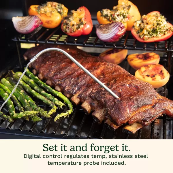 imageCuisinart 8in1 Portable Wood Pellet Grill and Smoker Compact for RV Tailgates Camping ampamp Backyard Cooking Smoky Flavor Versatile Meat SmokerPortable Wood Pellet Grill and Smoker