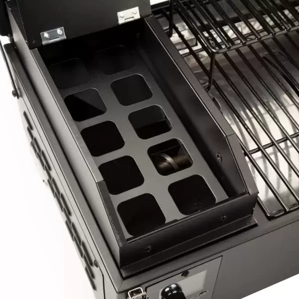 imageCuisinart 8in1 Portable Wood Pellet Grill and Smoker Compact for RV Tailgates Camping ampamp Backyard Cooking Smoky Flavor Versatile Meat SmokerPortable Wood Pellet Grill and Smoker