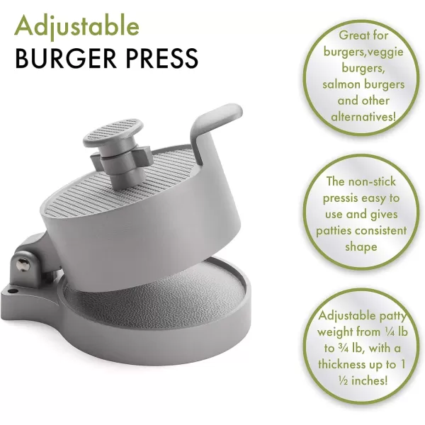 imageCuisinart CABP300 Adjustable Burger Press Makes 14lb to 34lb PattiesAdjustable Burger Press