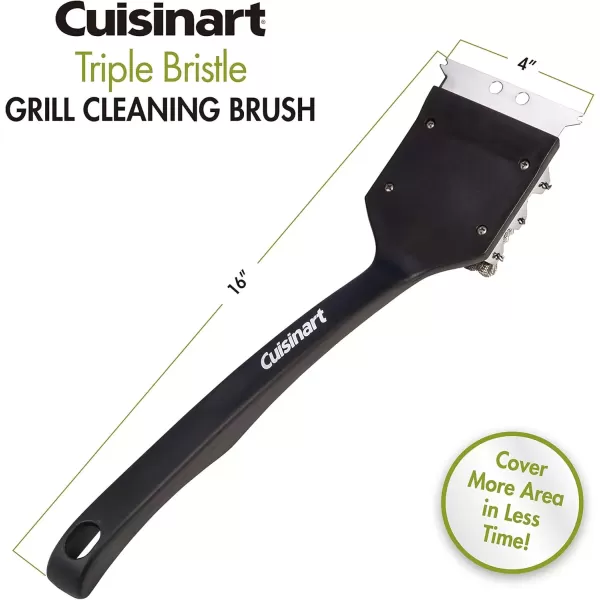 imageCuisinart CCB100 Triple Bristle Grill Cleaning BrushTriple Bristle Grill Cleaning Brush
