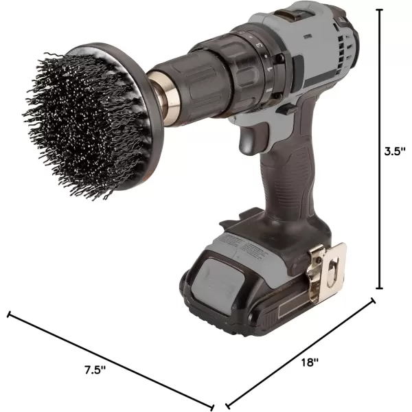 imageCuisinart CCB2919 Quick Swap Grill Brush  BBQ Grill Cleaning Brush  Crimped Nylon Bristles  Swap The Brush Handle with Power DrillQuick Swap Grill Cleaning Brush