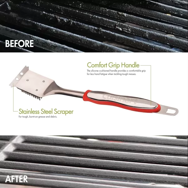 imageCuisinart CCBW2 Wood Grill Cleaning BrushRed Brush